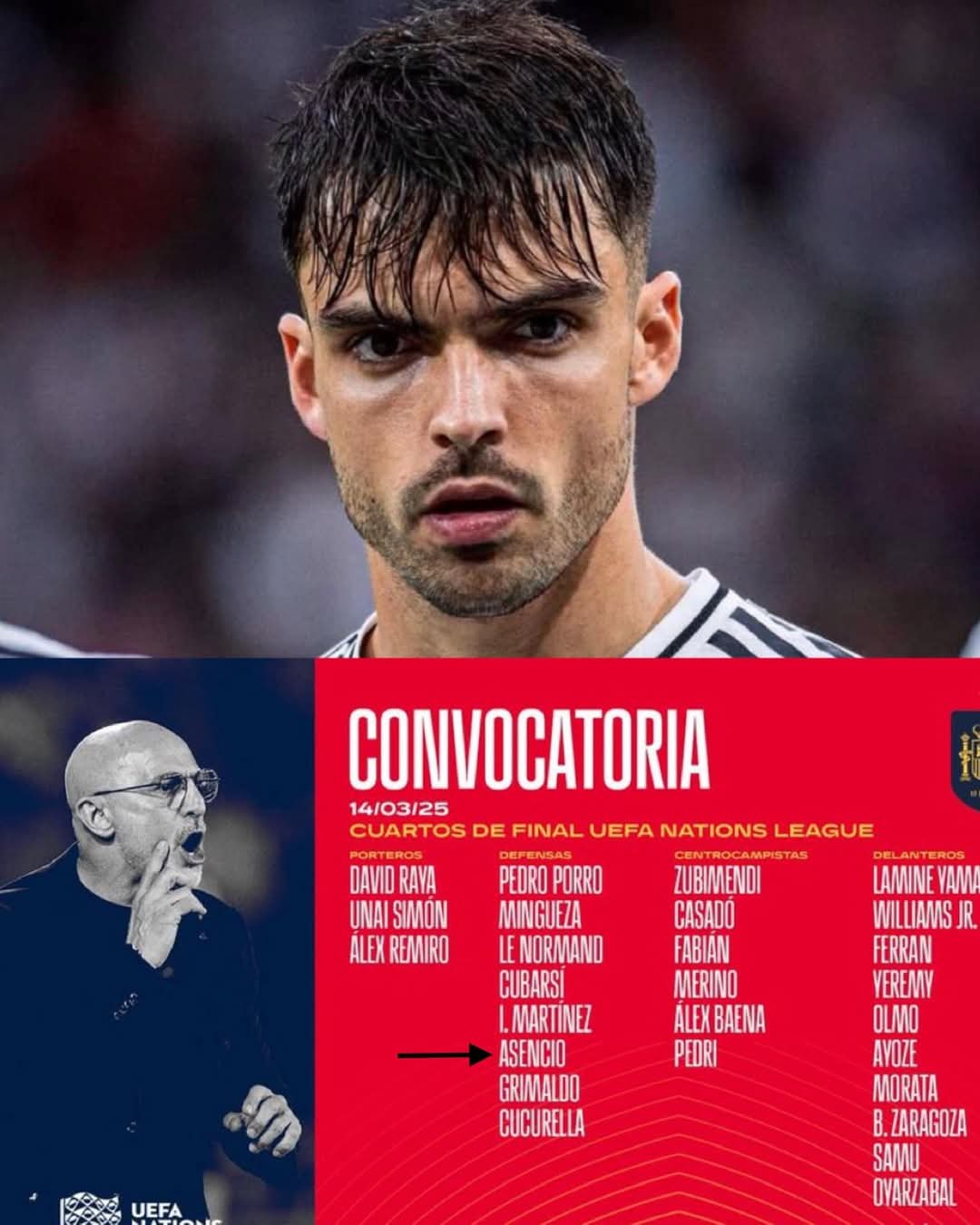 كره القدم تنصف المجتهدين امثال راوول اسينسيو